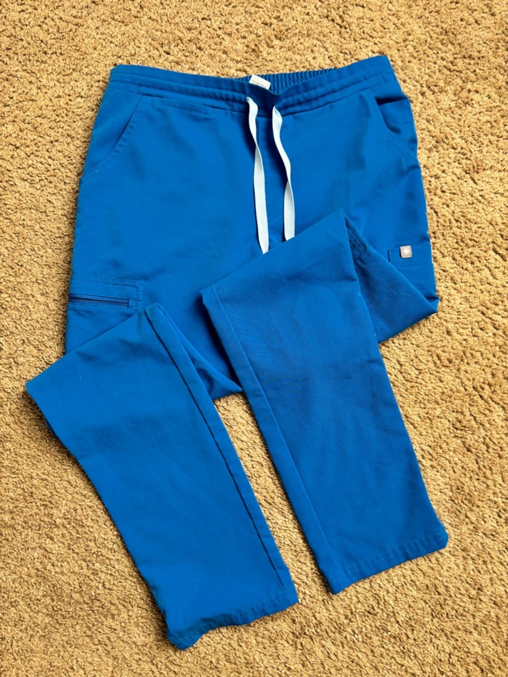 Figs Technical Collection Scrub Pants in Bright Blue